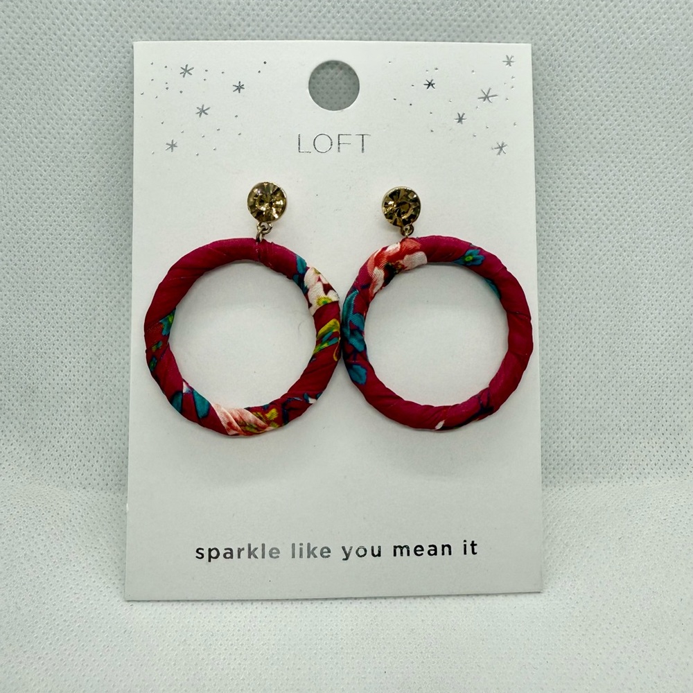 LOFT Multicolor Hoop Earrings